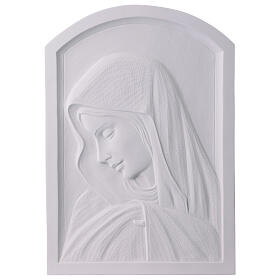 Relief Madonna Gesicht 45 cm  Marmorpulver