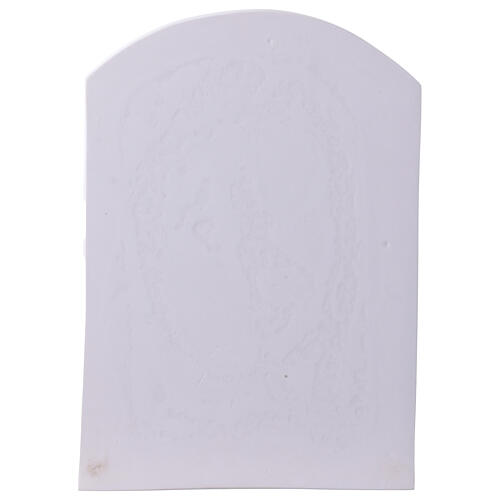 Madonna del dito 45 cm relevo de mármore sintético 4