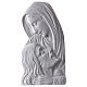 Relief Gottesmutter und Jesus Gesichte 50 cm  Marmorpulver s3