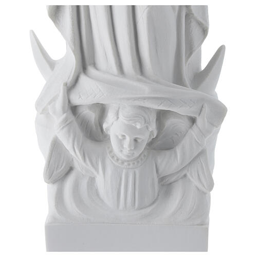 Madonna di Guadalupe 45 cm statua marmo bianco 4