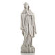 Virgen de Lourdes 42cm en relieve en mármol blanco s1