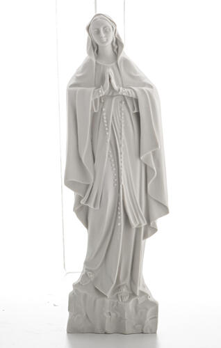 Nossa Senhora de Lourdes 42 cm relevo mármore sintético 1