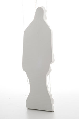 Nossa Senhora de Lourdes 42 cm relevo mármore sintético 6