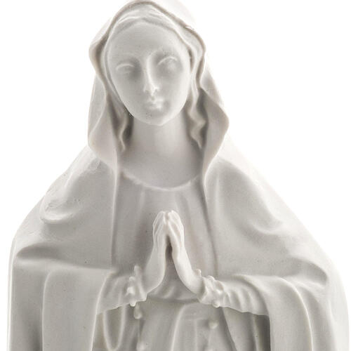 Nossa Senhora de Lourdes 42 cm relevo mármore sintético 5