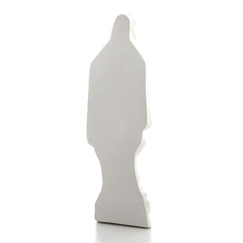 Nossa Senhora de Lourdes 42 cm relevo mármore sintético 7