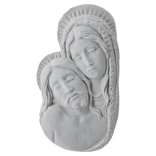 Pietà primo piano 29 cm rilievo marmo sintetico 1