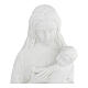 Virgen con el niño 22 cm en relieve, mármol blanco s2
