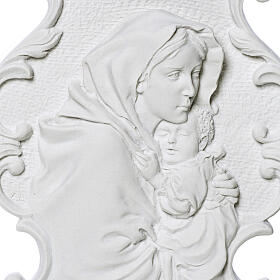 Madonnina de Ferruzzi com moldura 31 cm relevo
