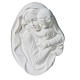 Vierge à l'enfant 18 cm bas relief poudre de marbre s2
