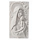 Bas relief marbre Vierge à l'enfant 30 cm s1