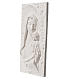 Our Lady with child, 30 cm bas-relief in reconstituted marble s2