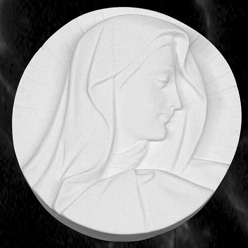 Rosto Nossa Senhora mármore 14-19 cm 2