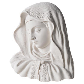 Our Lady of the finger bas-relief in reconstituted marble, 16 cm