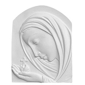 Articles funéraires: Applique Notre Dame 22 cm marbre reconstitué