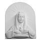 Immaculate Heart of Mary bas-relief in reconstituted marble s1
