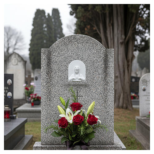 Cuore Immacolato 11 cm rilievo marmo sintetico 2