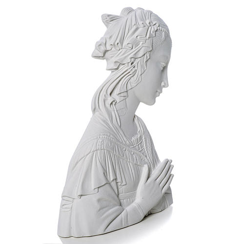 Lippi's Our lady, 30 cm reconstituted carrara marble bas-relief 2