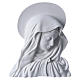 Relief Madonna Gesicht mit Aureole 28 cm Marmorpulver s1
