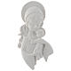 Our Lady with child bas-relief, 15 cm, reconstituted marble s1