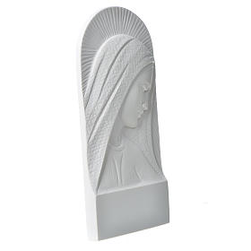 Applique tête de la Vierge 11 cm marbre