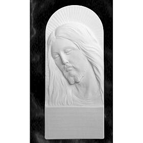 Rosto de Cristo 26 cm mármore branco