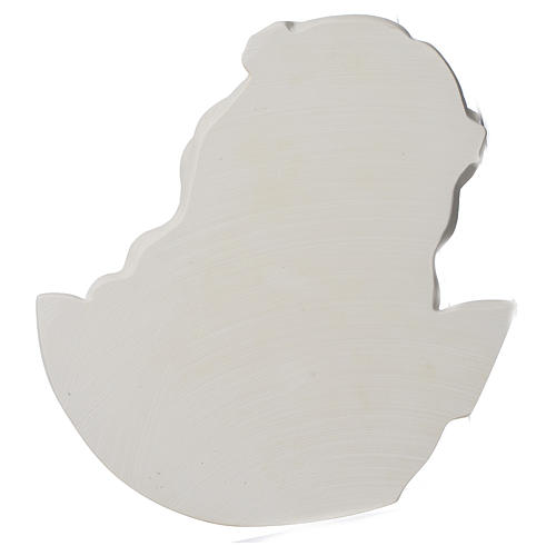 Ecce Homo redondo en relieve mármol blanco 16-20-30 cm 3