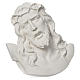 Ecce Homo tondo rilievo marmo bianco 16-20-30 cm s1
