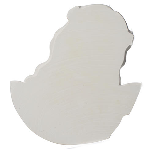 Ecce Homo relevo redondo de mármore branco 16-20-30 cm 7