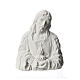 Sacré Coeur de Jésus bas relief 18 cm marbre s1