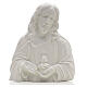 Sagrado Coração de Jesus mármore sintético relevo 24-32 cm s2