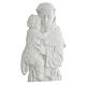 Heiliger Antonius Padua 32 cm Relief weiß s3