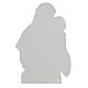 Heiliger Antonius Padua 32 cm Relief weiß s4