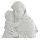 Saint Anthony of Padua bas-relief in reconstituted marble, 32cm s2