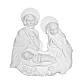 Nativity bas-relief in reconstituted carrara marble, 15 cm s1