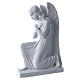 Angel with crossed arms, reconstituted marble bas-relief, 25cm s2