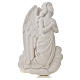 Angel on cloud, 24 cm reconstituted carrara marble bas-relief s1
