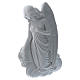Angel on cloud bas-relief in reconstituted carrara marble, 24cm. s2