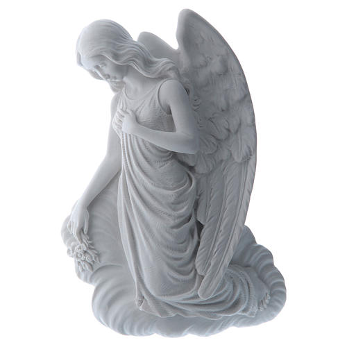 Anioł na chmurze 24 cm relief marmur 1