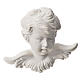 Angel head, 11 cm bas-relief in recontituted carrara marble s1