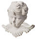 Angel head, 11 cm bas-relief in recontituted carrara marble s2