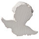 Bas relief tête d'ange 11 cm marbre blanc s3