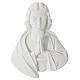 Bas relief St Jean en prière 17 cm marbre s1