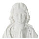 Bas relief St Jean en prière 17 cm marbre s2