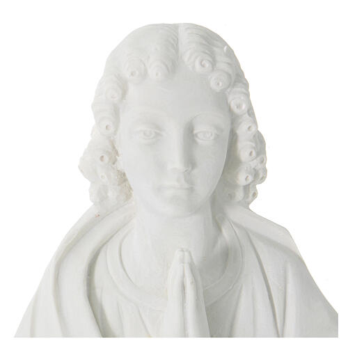 San Giovanni in preghiera 17 cm rilievo marmo 2