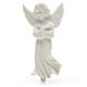 Angel with crossed arms. 11cm reconstituted marble bas-relief s1
