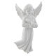 Angel with crossed arms, 11 cm reconstituted marble bas-relief s1