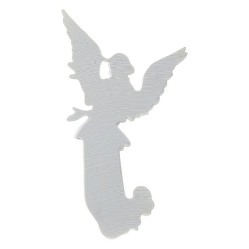 Angel bas-relief made of reconstituted carrara marble, 26 cm 5