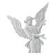 Bas relief angelot 26 cm marbre blanc s2