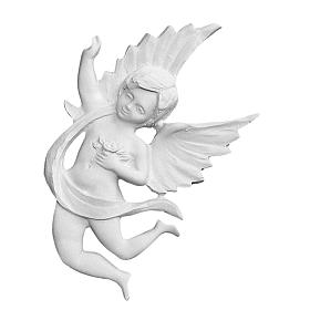 Artículos Funerarios: Angelito con cinta de mármol sintético, 19 cm Artículos Funerarios: Angelito con cinta de mármol sintético, 19 cm