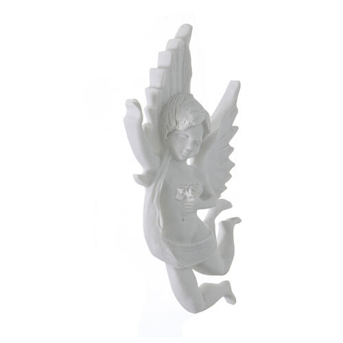 Anioł z szarfą 19 cm relief marmur 3